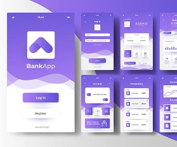 mobile app pages